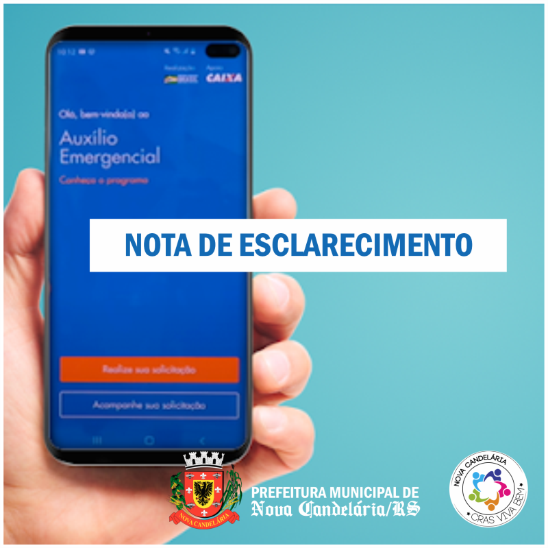 NOTA DE ESCLARECIMENTO SOBRE O AUXÍLIO EMERGENCIAL